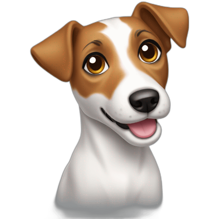 dog Jack Russell Terrier full body emoji