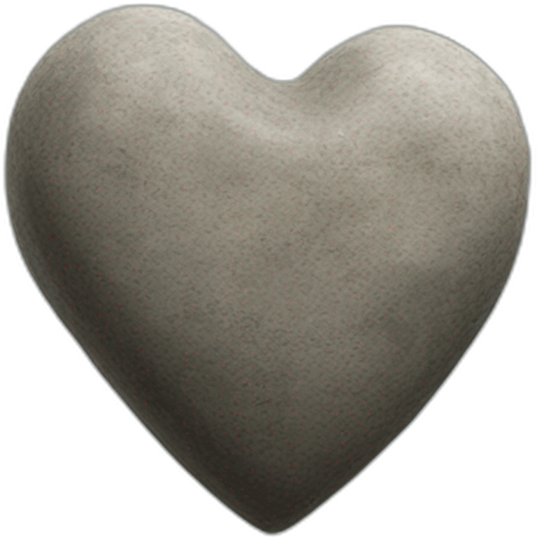 Stone Cairn heart emoji