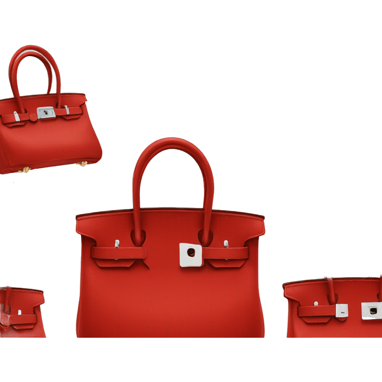 red hermes birkin bag emoji