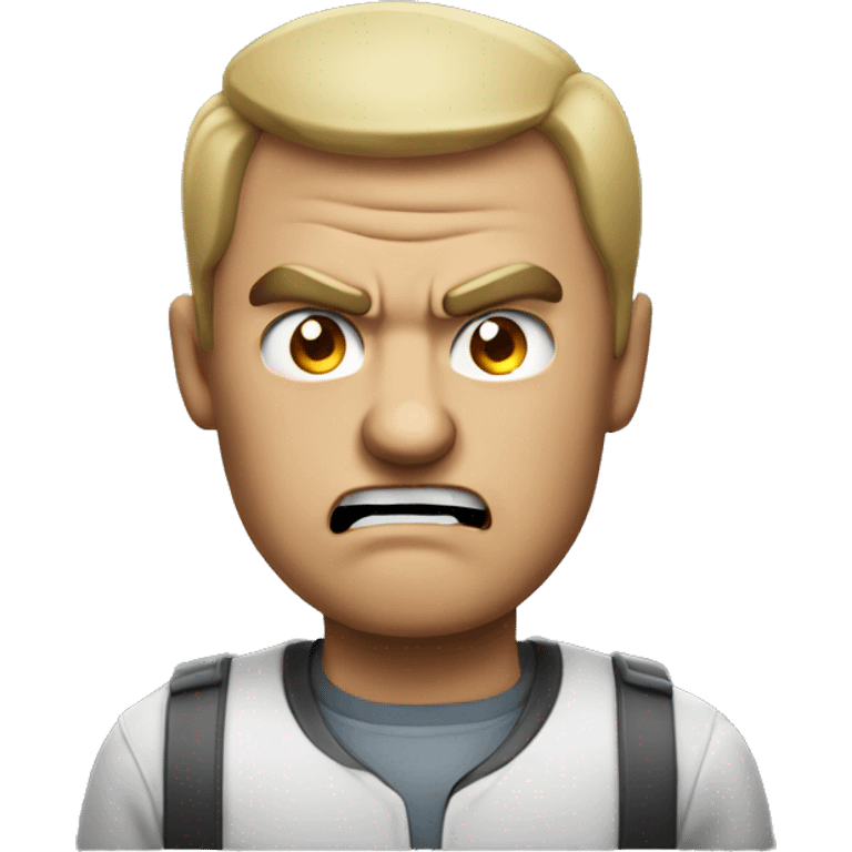 Man angry at a video game  emoji