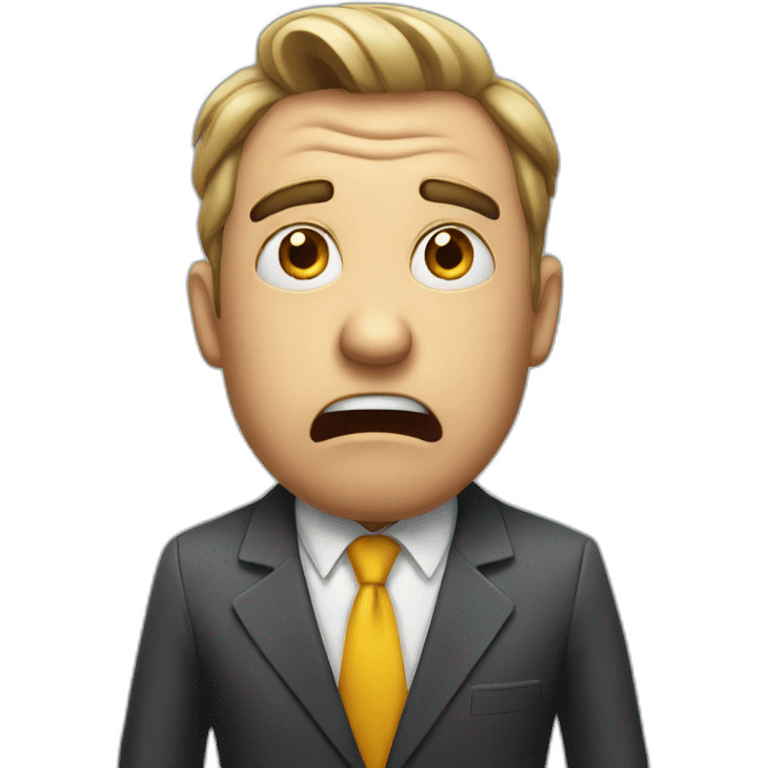 shocked businessman emoji