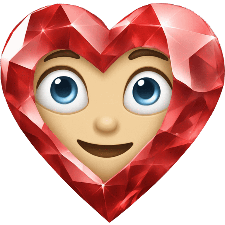 red diamond heart emoji