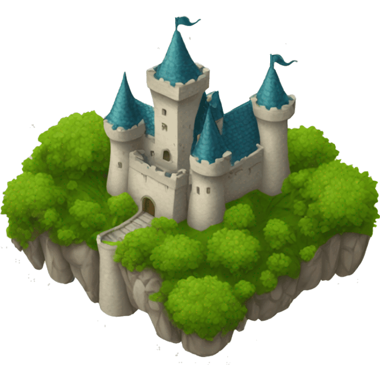 castle with vegetation emoji