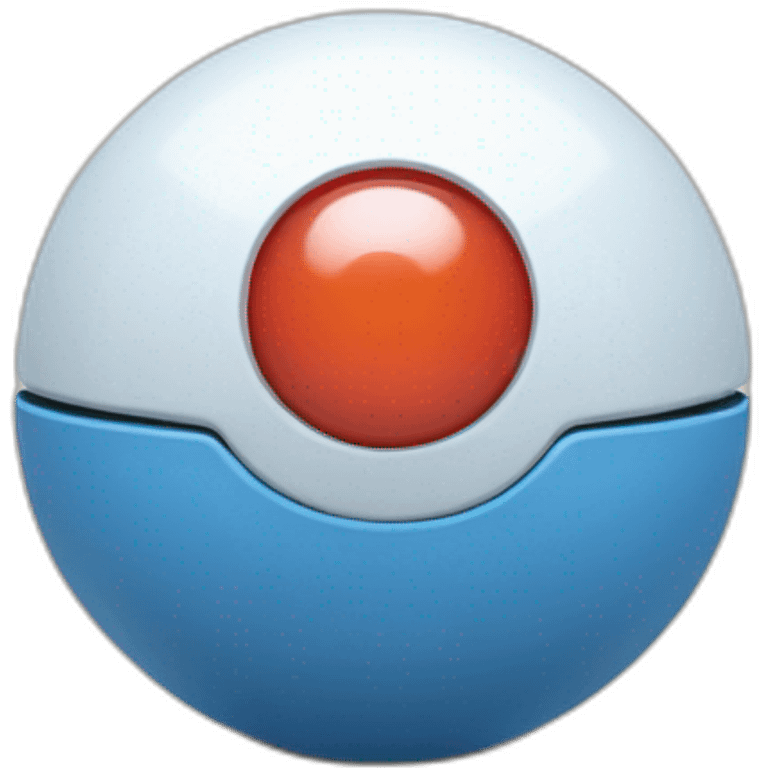 Evoli sur une poké-ball emoji