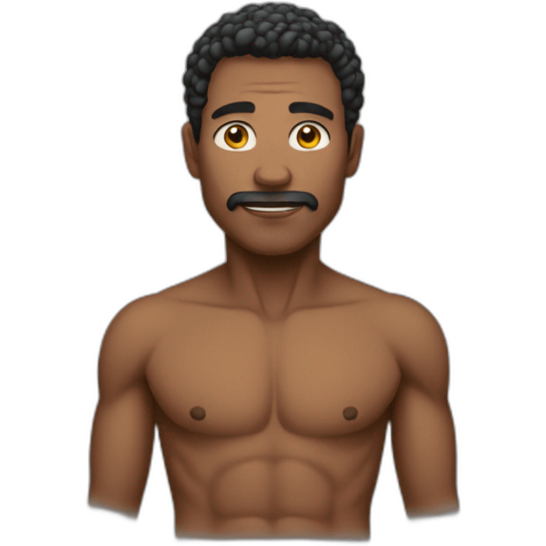 man without clothes emoji