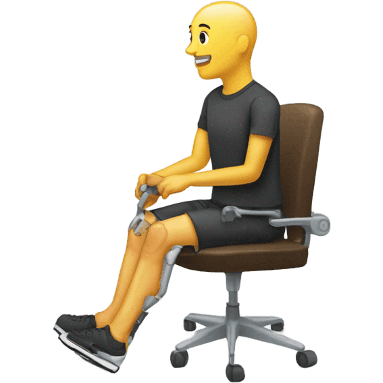 Leg amputee  emoji