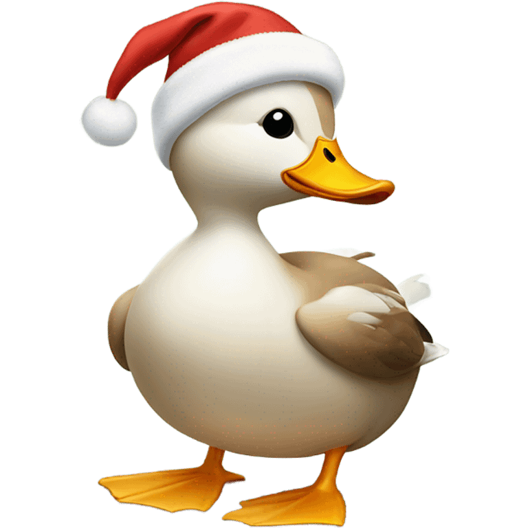 Duck that’s Christmas festive  emoji