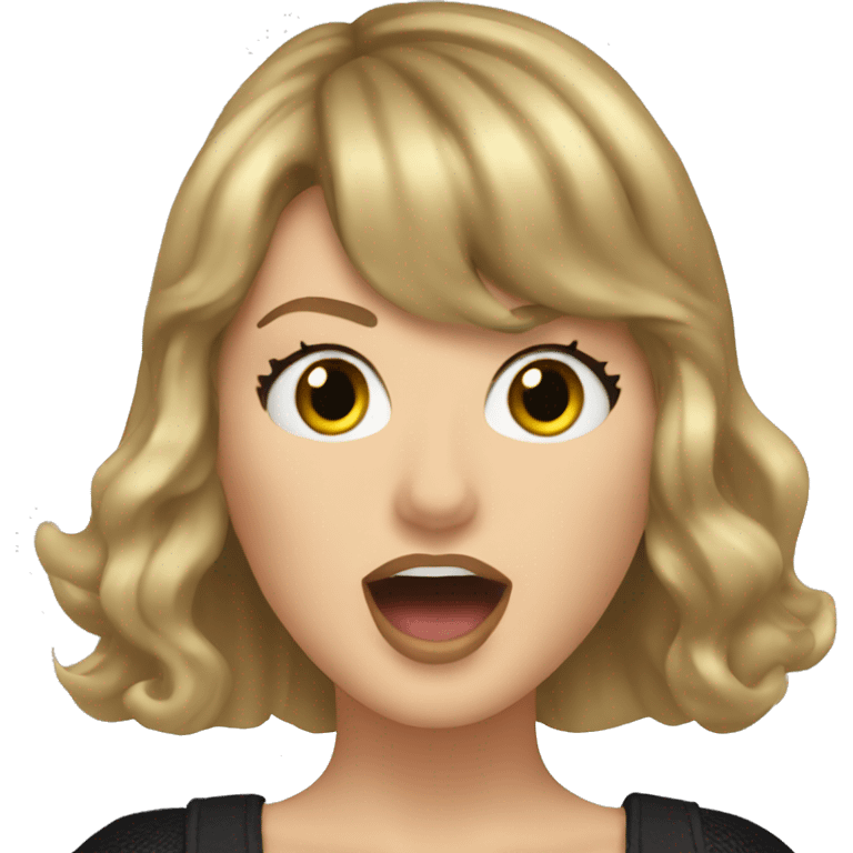 Taylor swift singing emoji