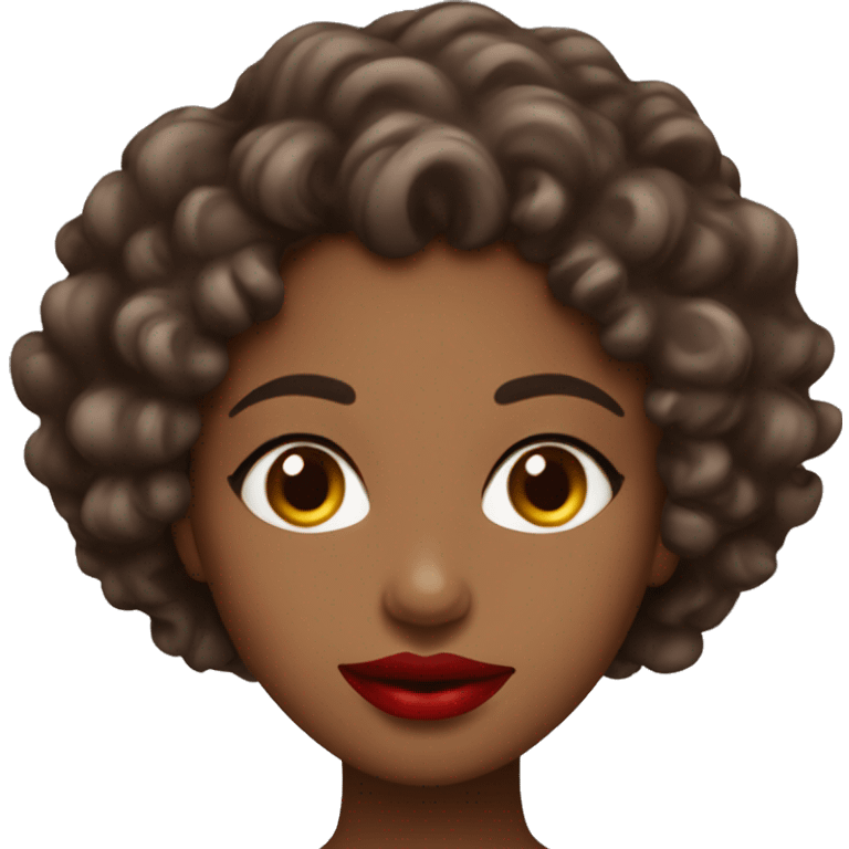 pretty-curly-chocolate-woman-red-lips- emoji