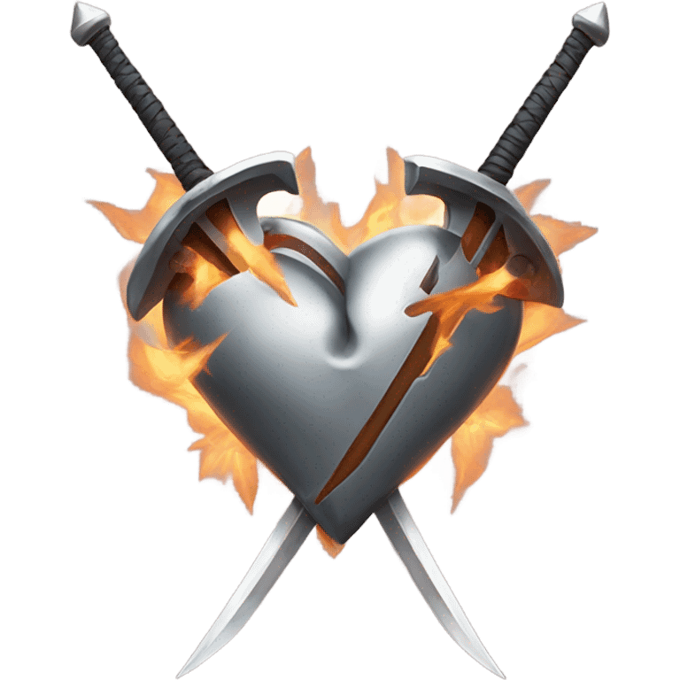 heart with swords emoji