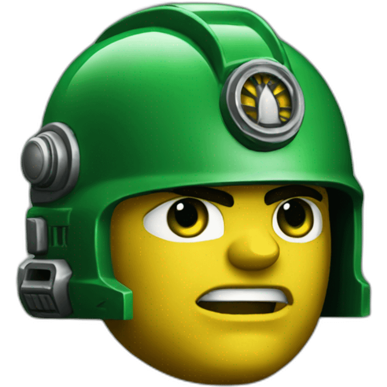 Space marine 40k green color emoji