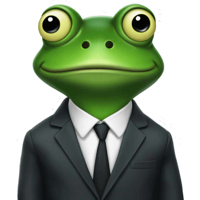 frog meme in a suit emoji