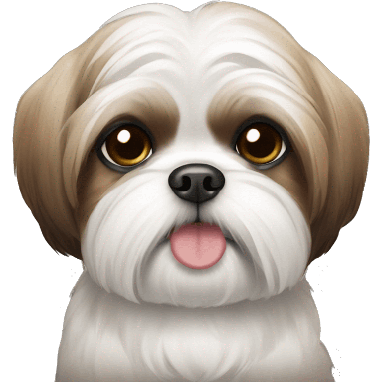 shihtzu with brown hair emoji