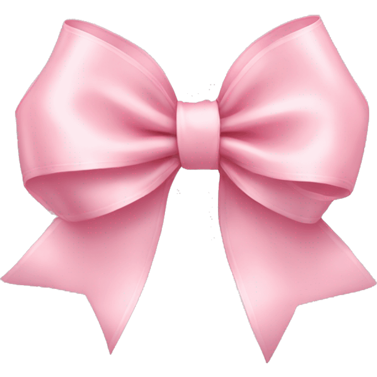 light pink ribbon bow emoji