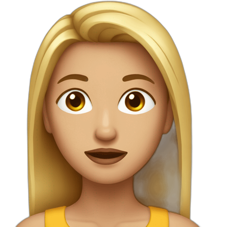 Femme se rase la tête emoji