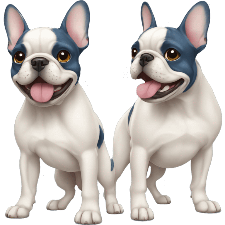 french bulldog blue mad emoji