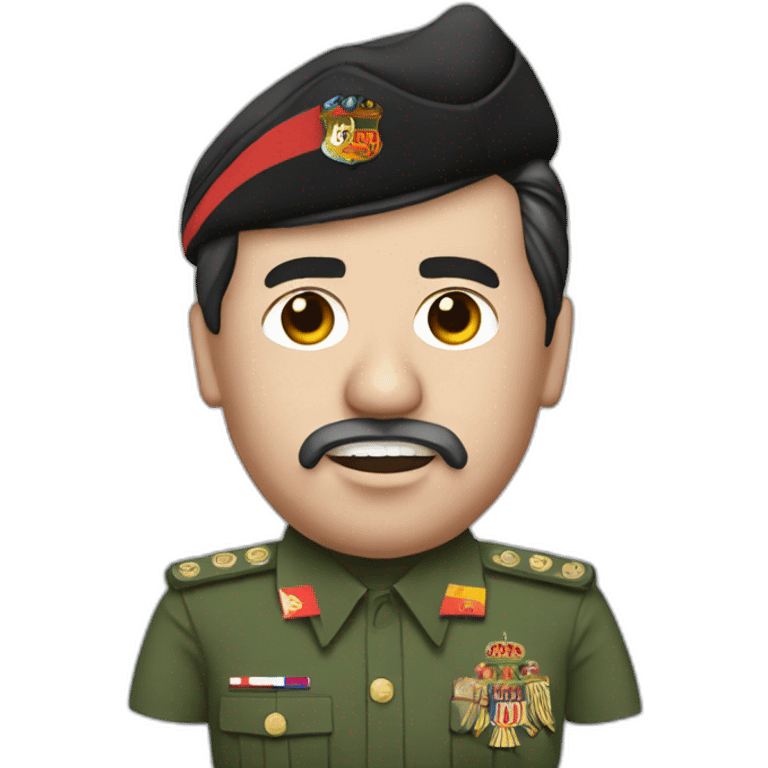 Pinochet wearing Messi's shirt emoji