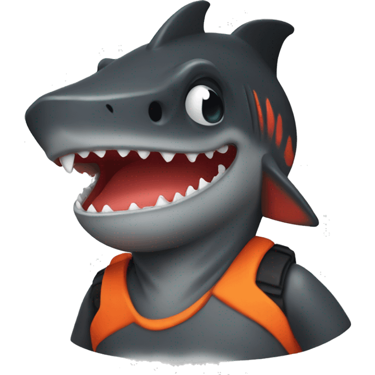 Young lava shark emoji