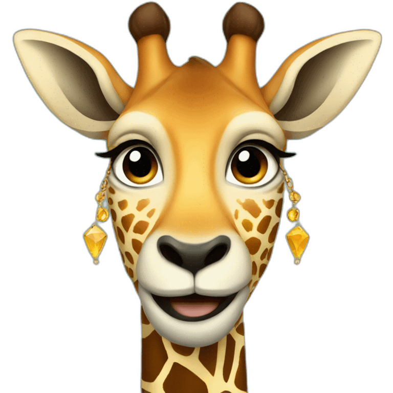 Girafe with a necklace emoji