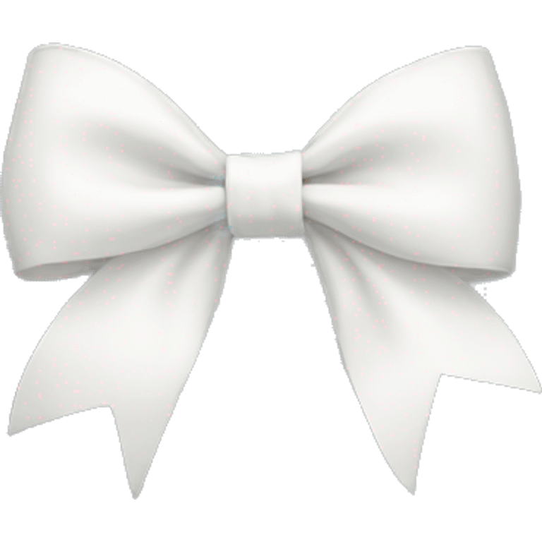 white bow emoji