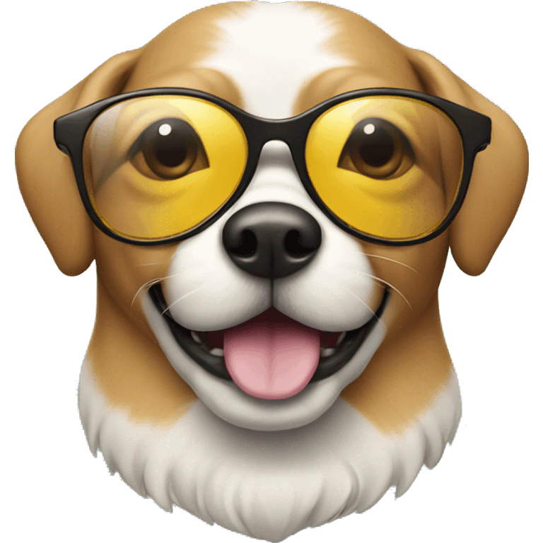 dog with sun glasses emoji