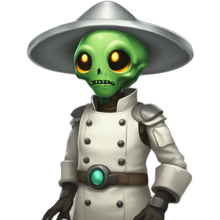 alien chef scifi roguelike rpg style inspired by slay the spire digital art emoji