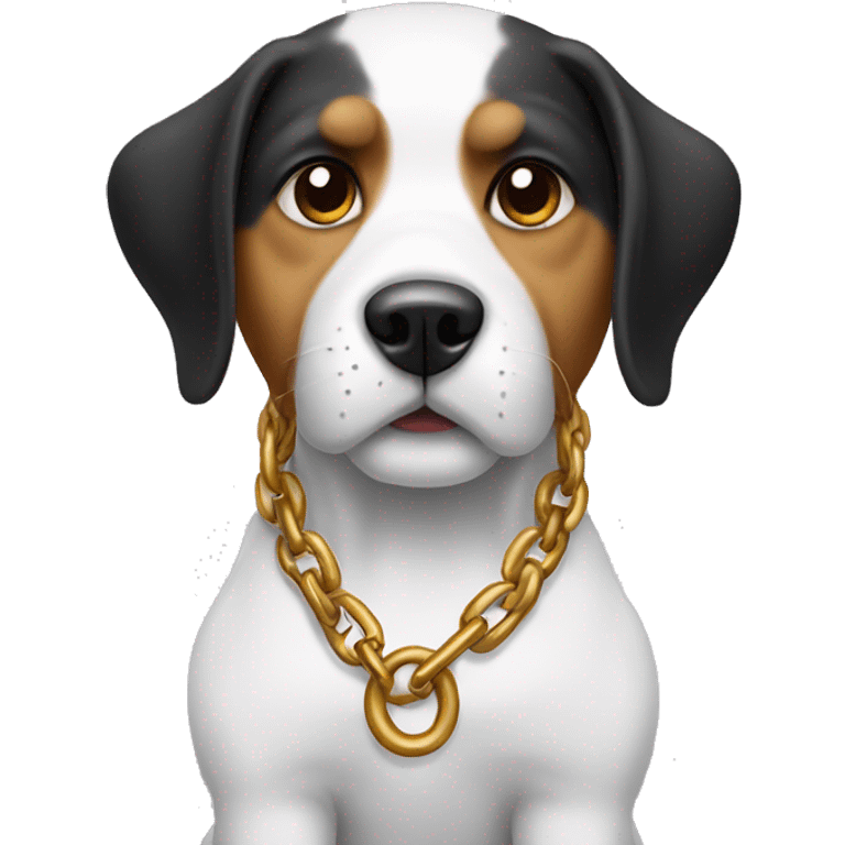 Dog with chain emoji