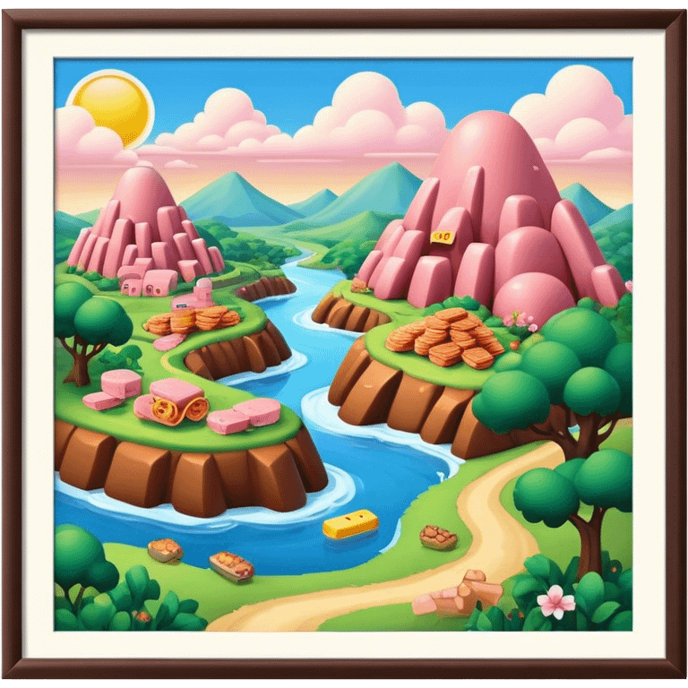 spam land magical landscape emoji