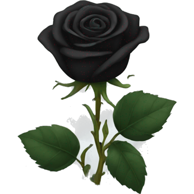 Black rose emoji