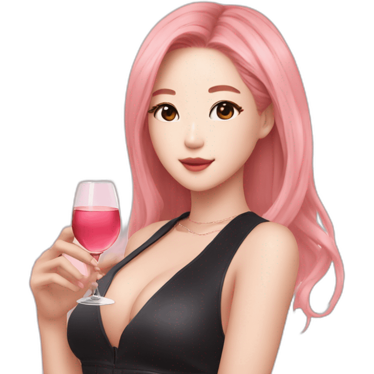 Rosé from blackpink emoji