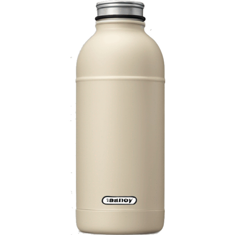 light beige stanley water bottle  emoji