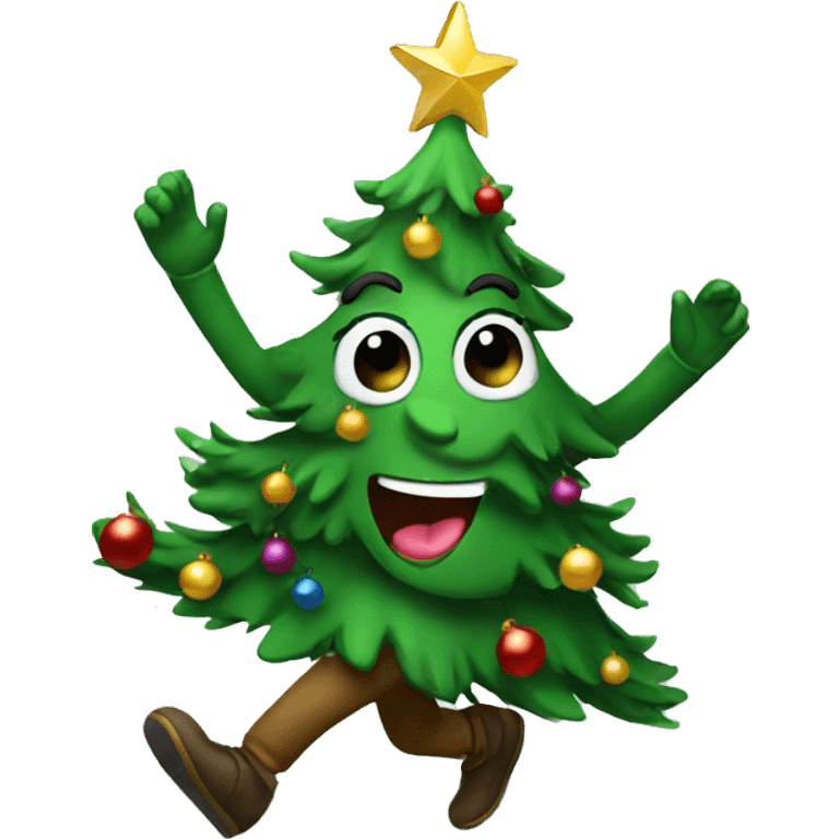 Christmas tree dancing  emoji