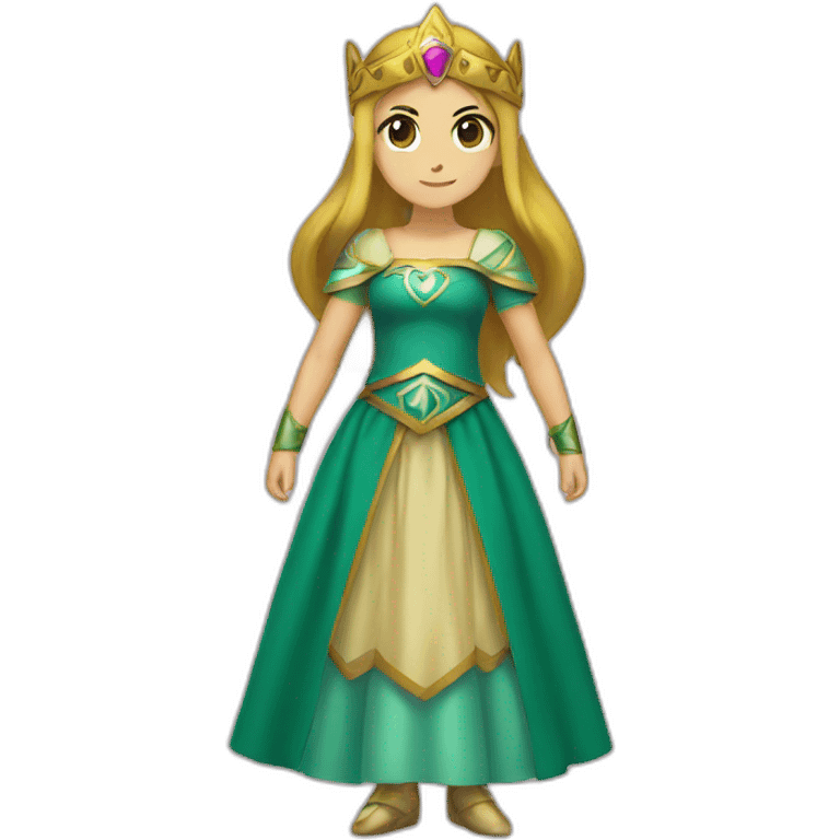 zelda as a princess skirt emoji