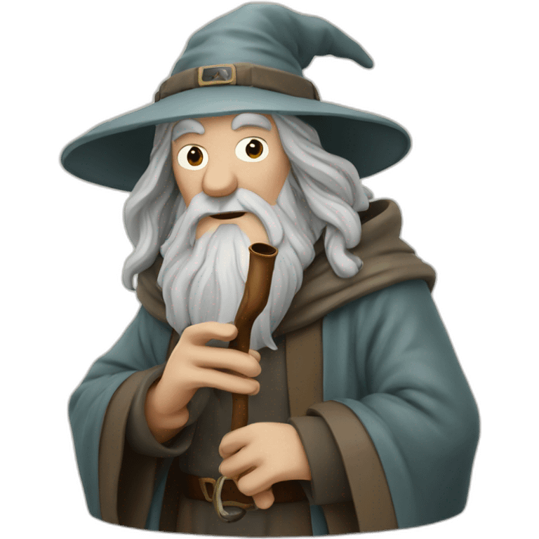 Gandalf smoking a pipe emoji