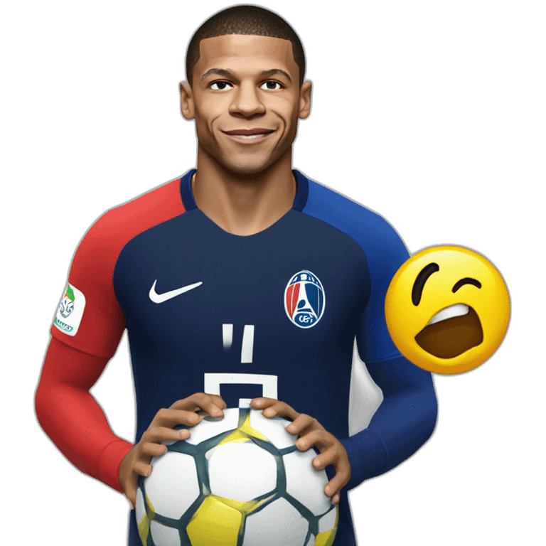 Macron sur Mbappé emoji