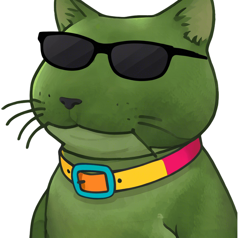 Cat with sunglasses emoji