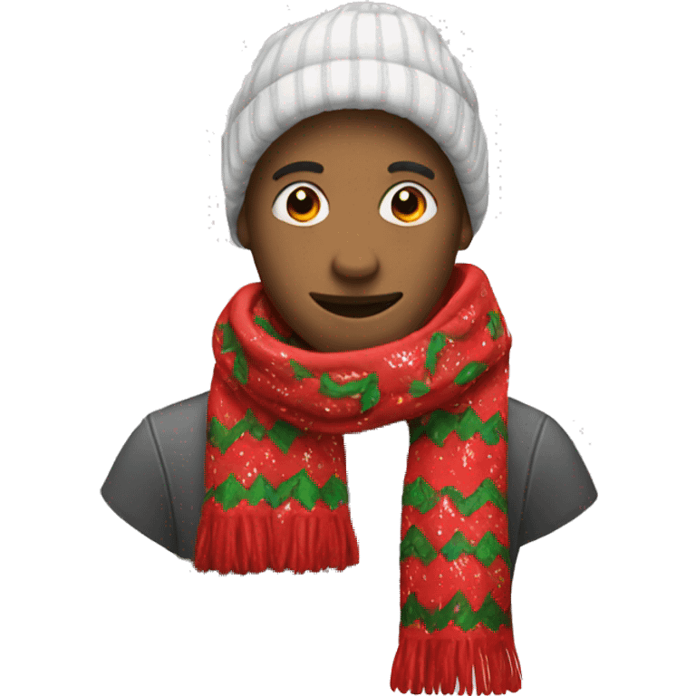 Christmas scarf emoji