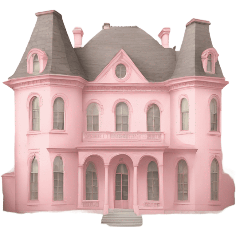 pastel pink 19th century villa  emoji