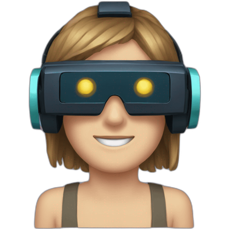 VR headset Pixel Art emoji