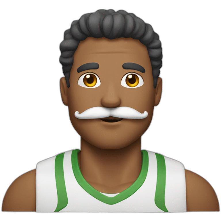 sporty man with mustache emoji