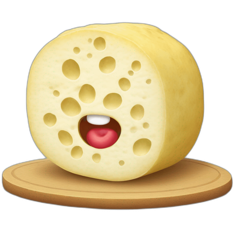 lua de queijo com framboesa emoji