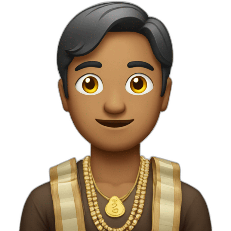 Indian man with indian money emoji