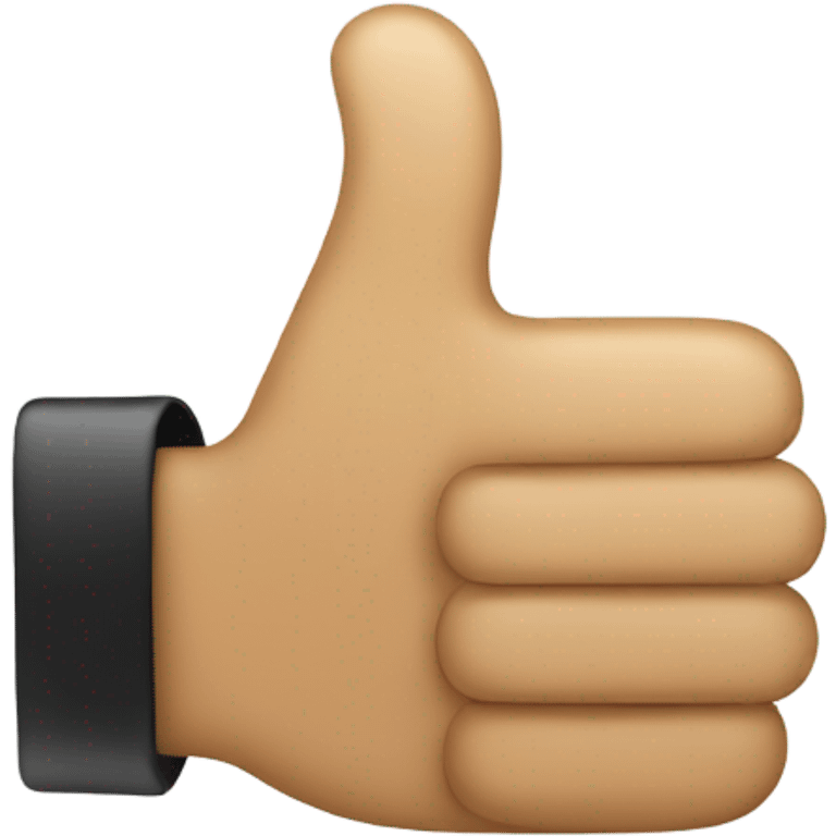 Abstract image of thumbs up agreeing emoji