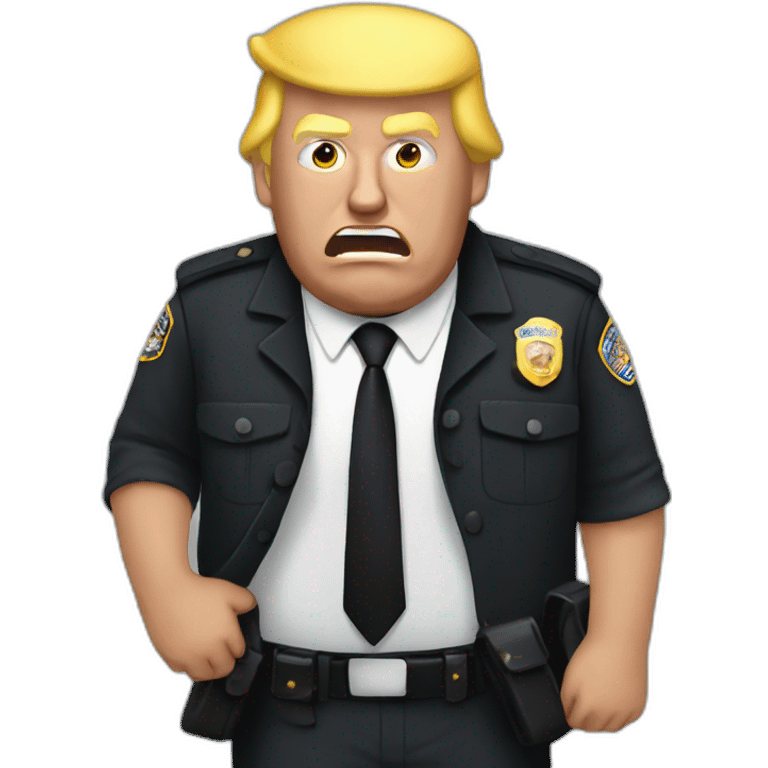 trump-getting-arrested emoji