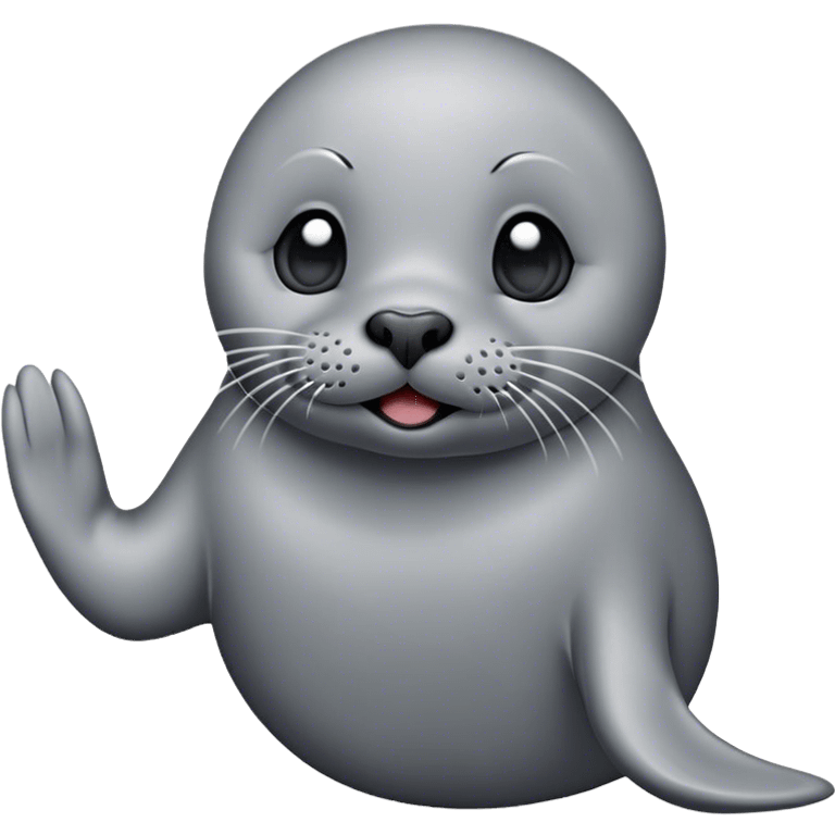 Seal blowing a kiss  emoji