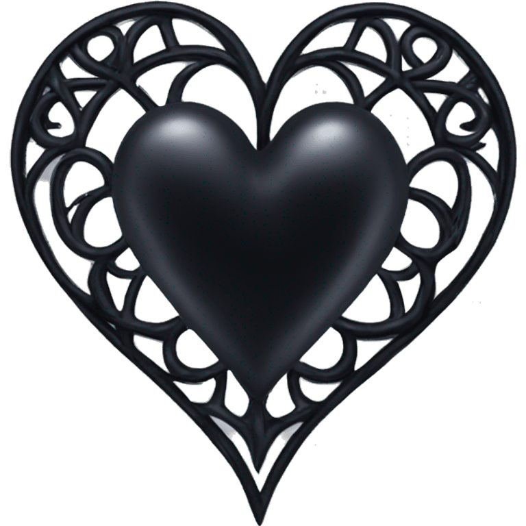 Gothic heart emoji