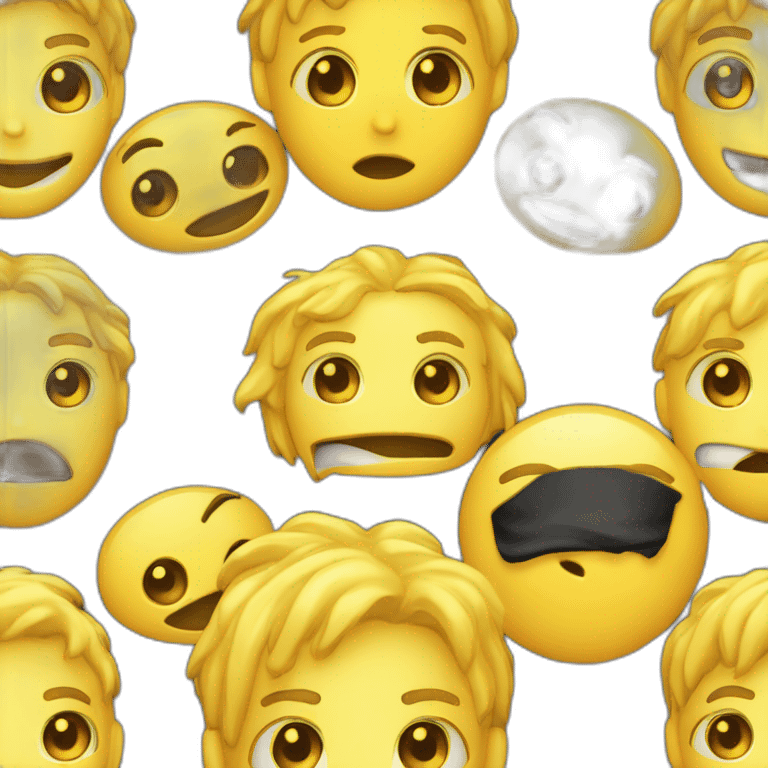 Emoji jaune avec les yeux plissés  emoji