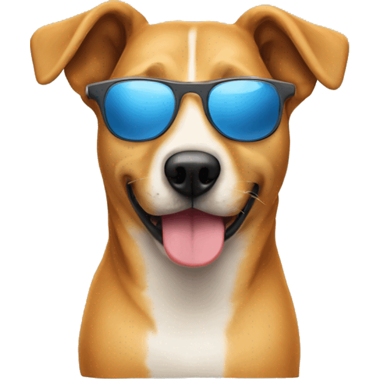 Hund mit einer Sonnenbrille  emoji