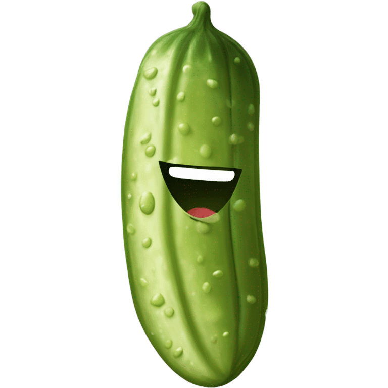 pickle smiling emoji