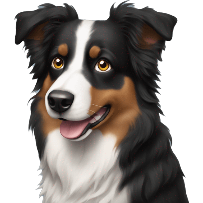 black nose australian shepherd dog emoji